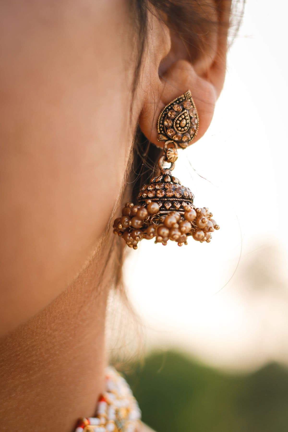 Gold Hoop Earrings, view 2